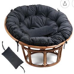 Papasan Chair Cushion ONLY Brand New Black Furniture 