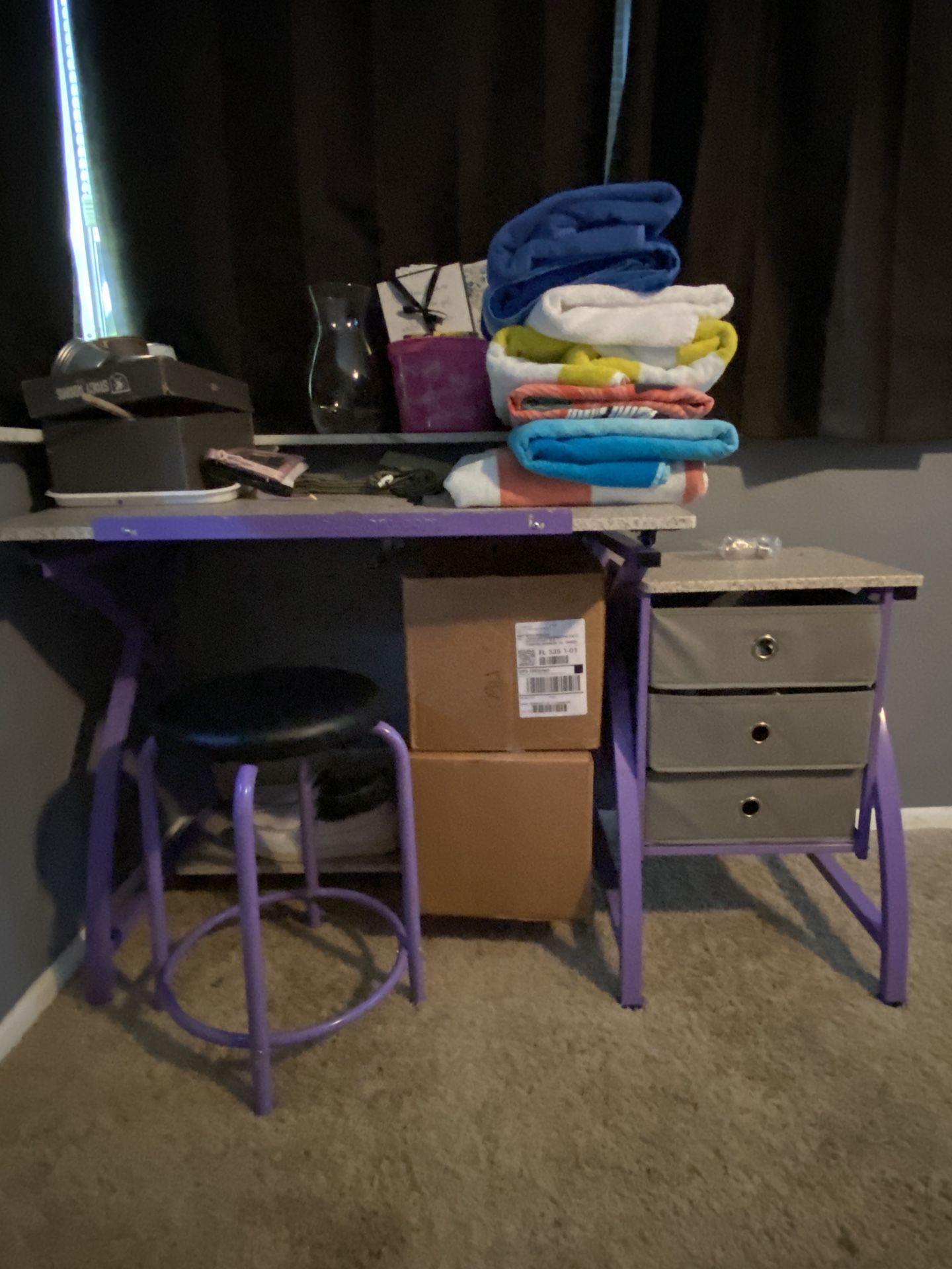Arts And Crafts Table With Chair 