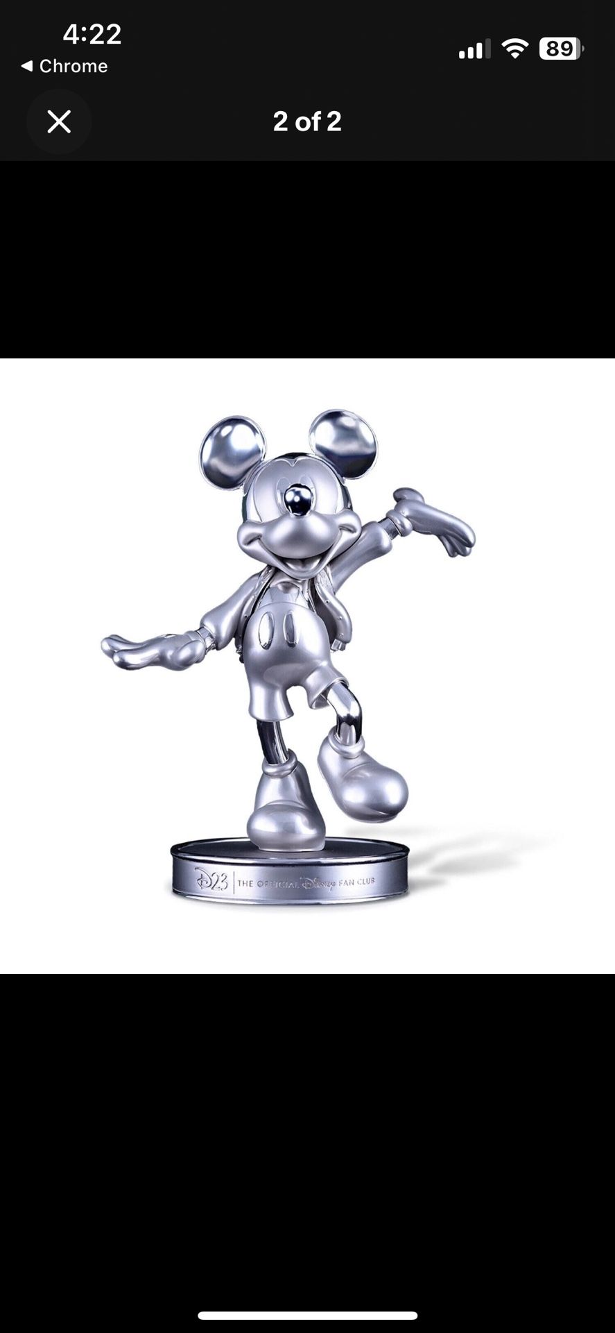 2023 D23 Disney 100 Years Mickey Mouse Leader Of The Club Milestone Statue