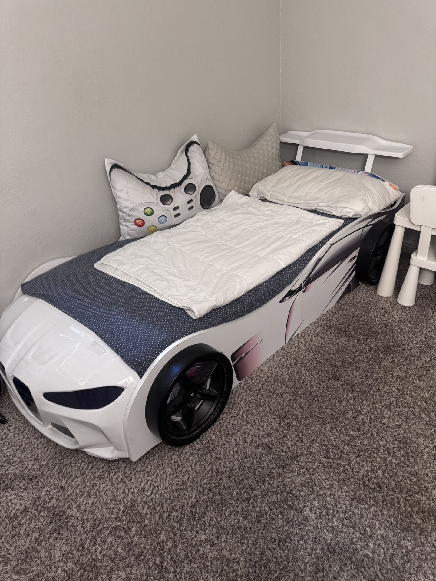 BMW Car Bed With Led Wheel Lights