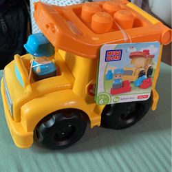 Fisher Price Mega Bloks School Bus Kid Children Toy