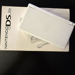 Nintendo DS Lite White Handheld Game Console Tested Working