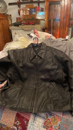 J crew leather jacket size large