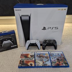 PS5 Disk Edition Bundle w/Last Of Us Controller 