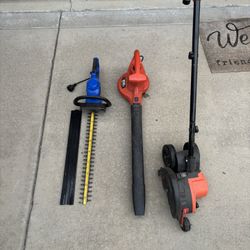Electric Blower, Hedge Trimmer, and Edger
