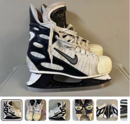 Nike Zoom Air Ice Hockey Skates Sergei Federov Tuuk Plus Blade Sz US 9 Vintage