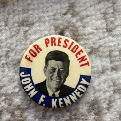 Vintage 1960 John F Kennedy JFK Campaign Election Pin Button President 1”