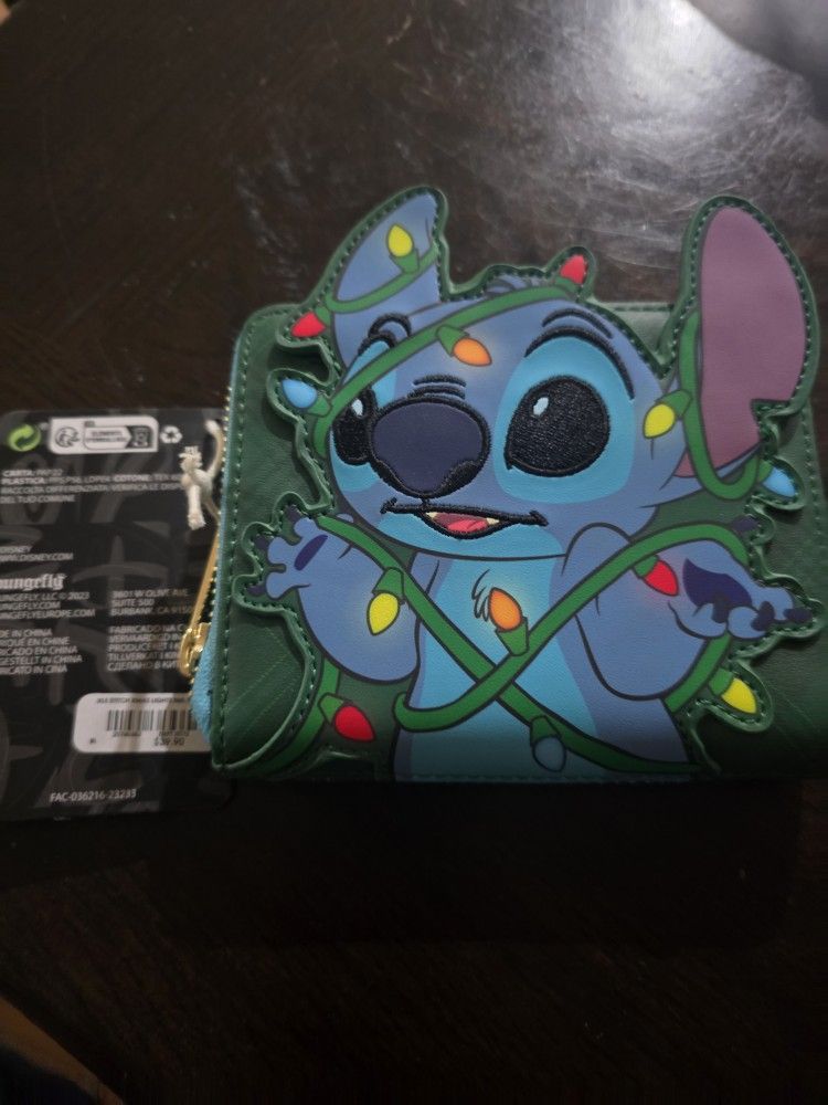 holiday stitch wallet