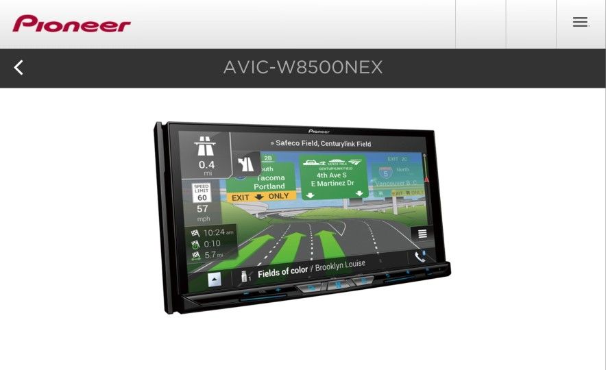 Pioneer AVIC-W8500NEX 7-Inch AV Receiver with Navigation