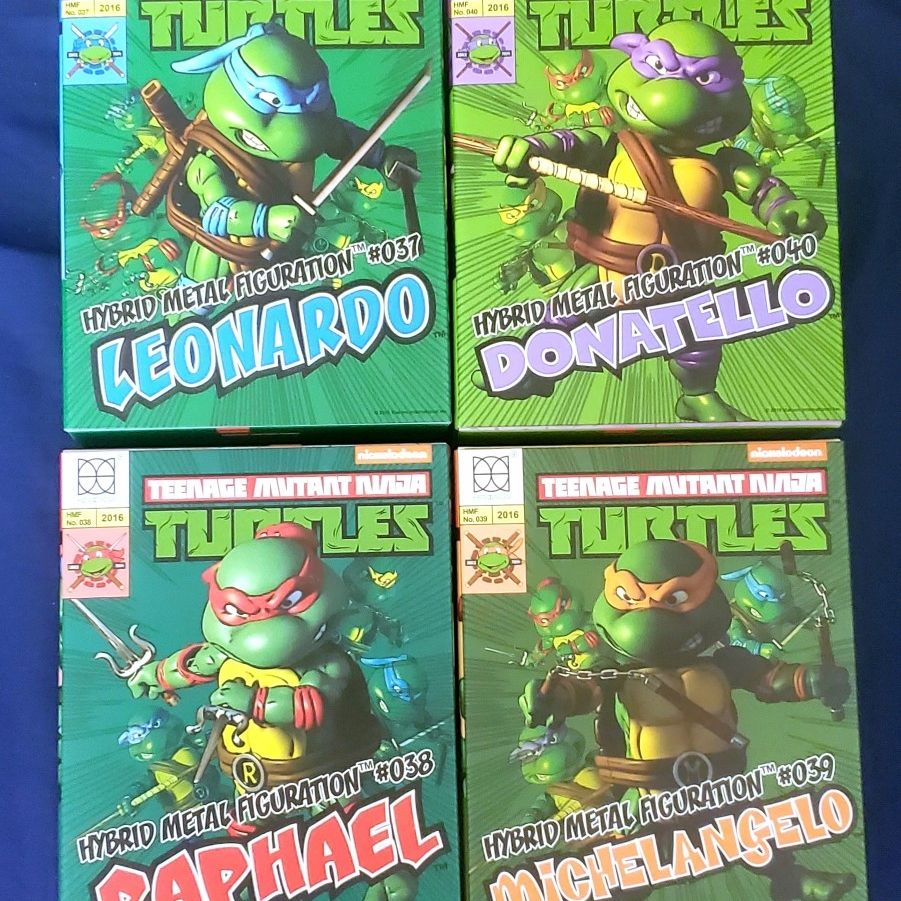 Teenage Mutant Ninja Turtles Herocross Complete Set of 4 HMF #303