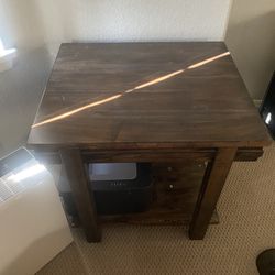 Wood End Table