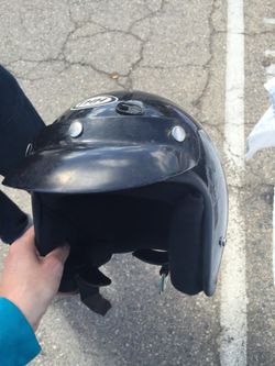 THH Black motorcycle helmet