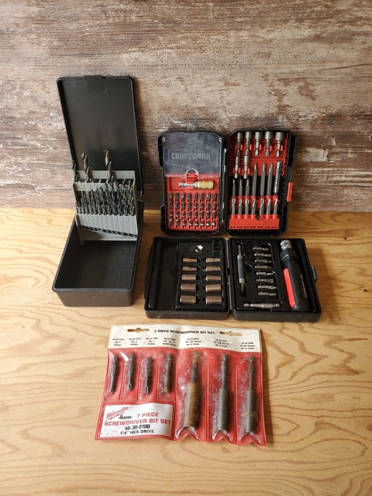 Milwaukee Craftsman Husky Drill Bit Set Mini Ratchet