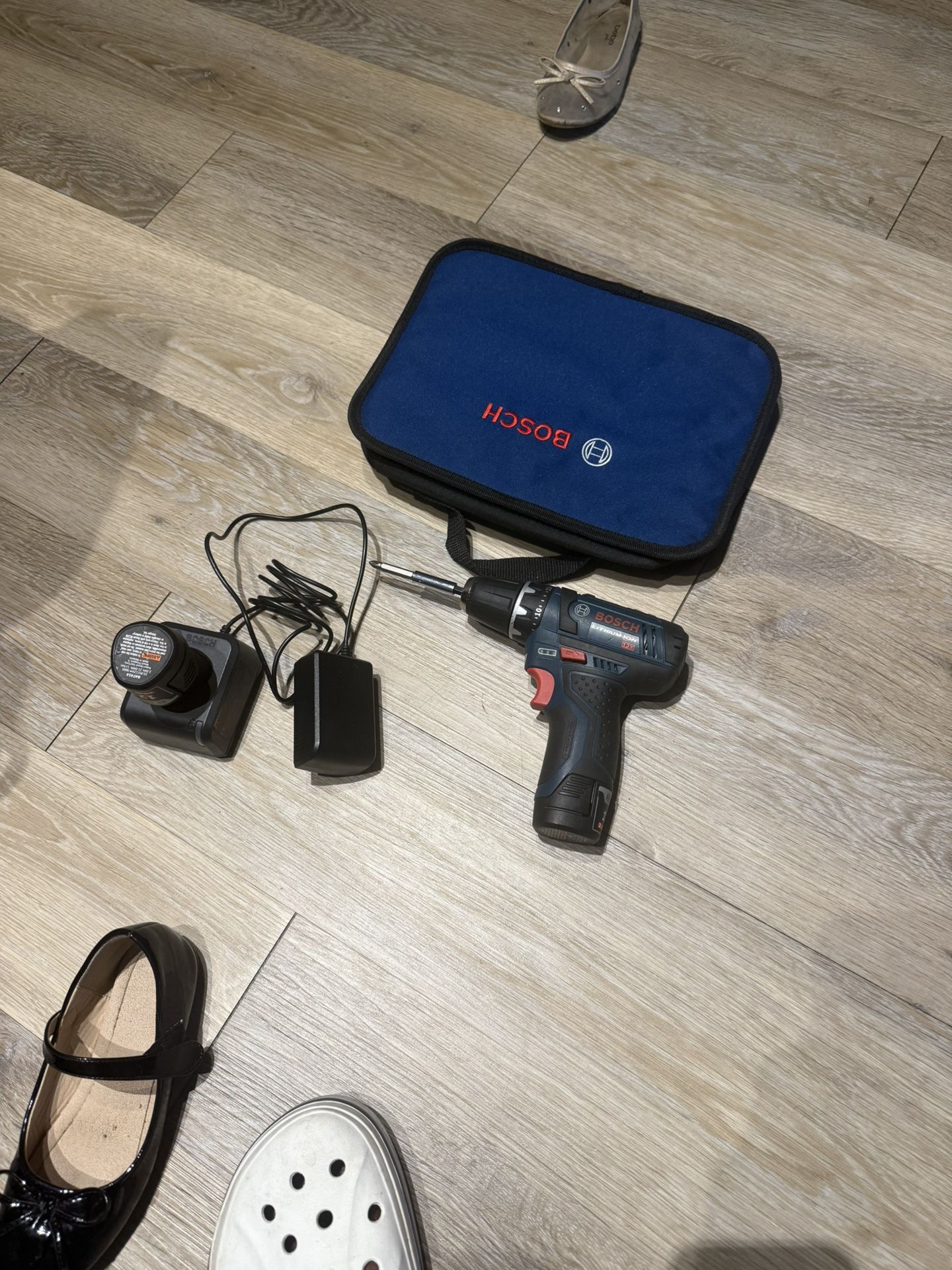 Bosch 12V Cordless Drill & Driver Kit w/ 2 Tools, Battery, Charger, & Case – $90