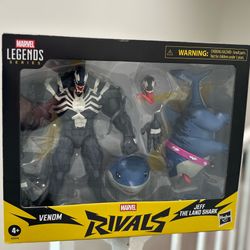 Marvels legends Rivals Venom and Jeff the land Shark