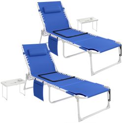 Tanning Chair Set of 2, Lounge Chair