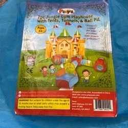 Playz 7pc Kids Play Tent with 1 Big Ball Pit for Babies, 3 Play Tunnel for Toddlers, and 3 Pop Up Tents Playhouse Bundle