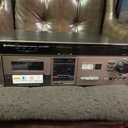 Hitachi Stereo Cassette Tape Deck 