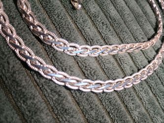 Stirling Silver Mexican Braided Necklace