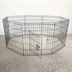 (New in box) $39 Small 24” Tall Dog Pet Playpen Fence Gate 8-Panels X (24” Tall X 24” Wide)