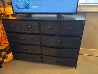 10-Drawer Fabric Dresser