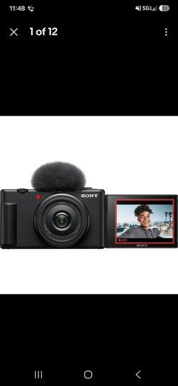 SONY  Zv-1F(Black)  Touchscreen  Convertible Vlogging Camera
