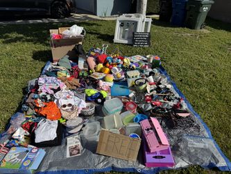 Free kitchen items, cothes, toys, and other things
