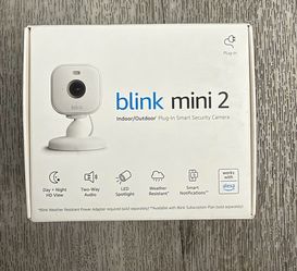 Blink Mini 2 1080p HD Smart Security Camera – Brand New Sealed
