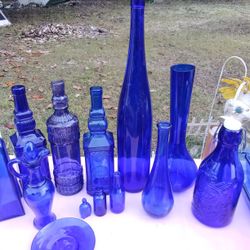 Cobalt Blue Glass Bundle,$45 For All