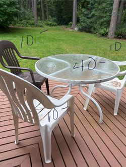 Patio table set