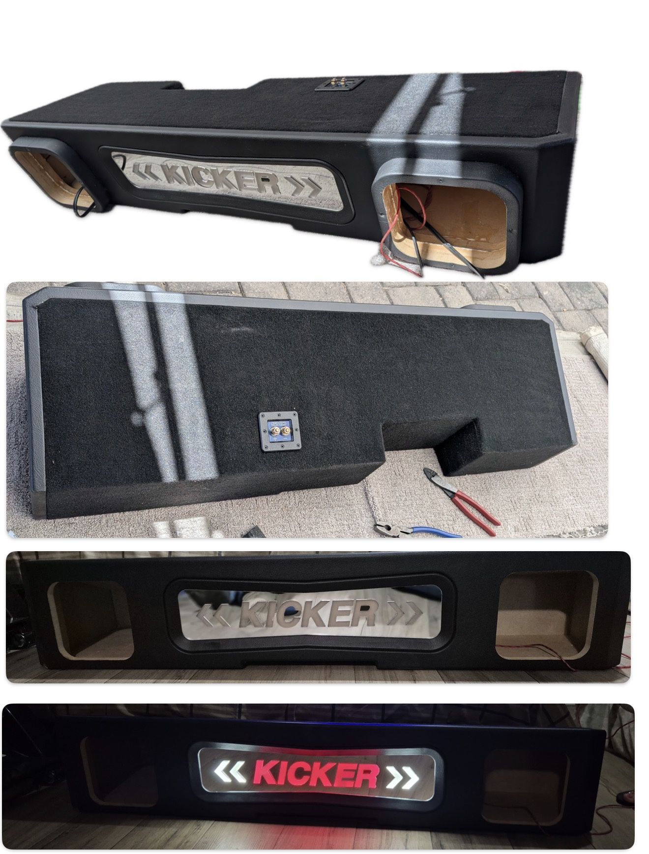 NEW CUSTOM PORTED BOX FOR KICKER L7 8” For Silverado Sierra 2019-2025