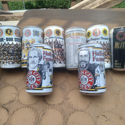 Steelers And Pirates Beer Cans