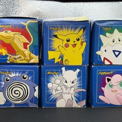 Pokemon Card Burger King 1999 Blue Box Limited Edition 23K Gold Plated Card Complete Set