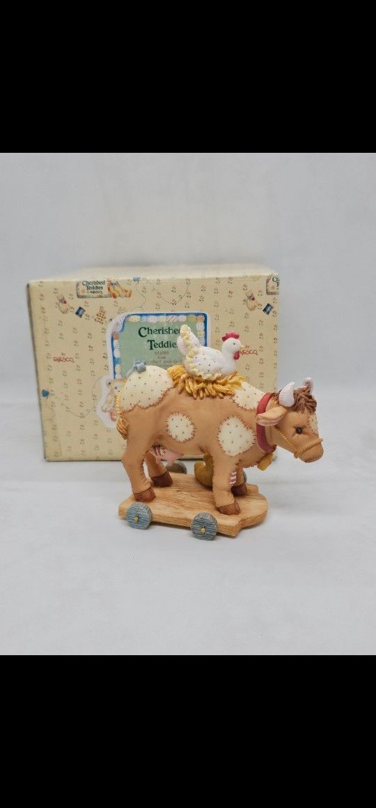 New Cherished Teddies COW Patches bear Nativity FIGURINE Christmas holiday religion
MINT CONDITION, STORED IN THE BOX, COMES WITH ORIGINAL PACKAGIN
