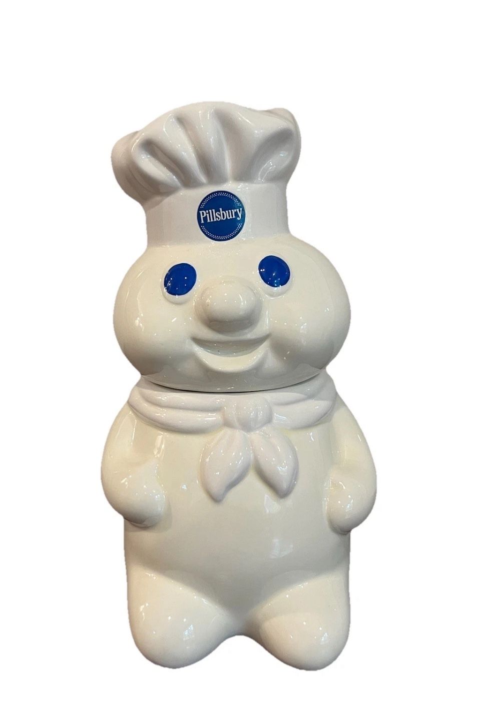 Pillsbury Doughboy Cookie Jar Giggle Canister Benjamin Medwin Vintage 1999 12”