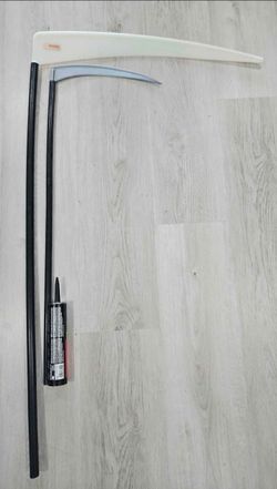 Halloween Grim Reaper Death angel scythe staff glow in dark axe prop