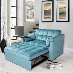 New in box 3 in 1 Multi-Functional Convertible Sleeper Sofa Bed with Hidden table