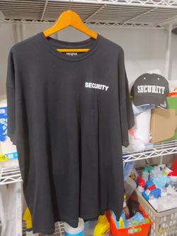 , 2X Security T-shirt And Hat New.... Cash Deal..