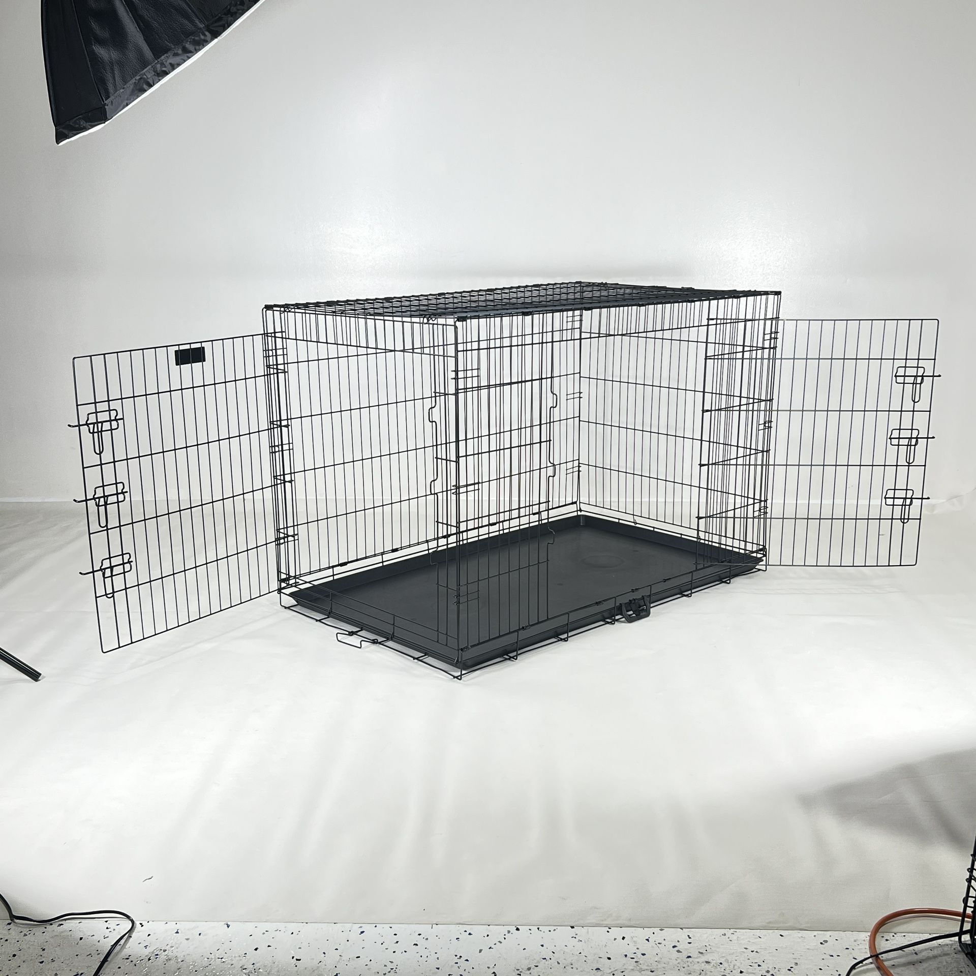 36” Double Door Dog Cage, Dog Crate