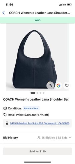 Coach woman’s leather Lana shoulder bag