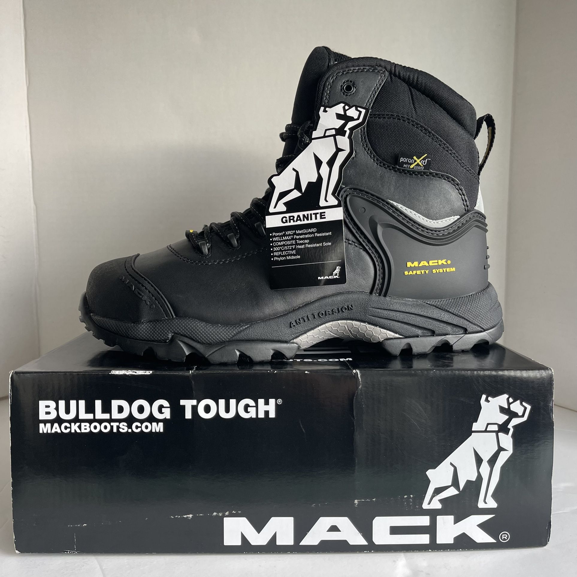 Mack Safety Boots Build With Steel Toe Size 12 Brand New 