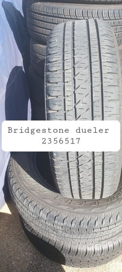 2 Used Tire Bridgestone Dueler Size 235/65/17