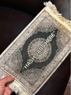 Nice 🙌 !! "Hash Jars Here" Mini Rug / Display Mood Mat