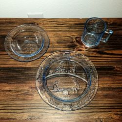 Glass Nursery Rhymes Dish Set