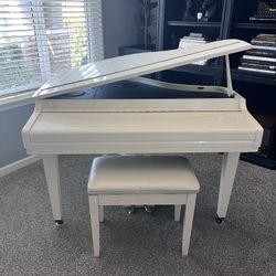 Samick Off white Baby Grand Electric piano