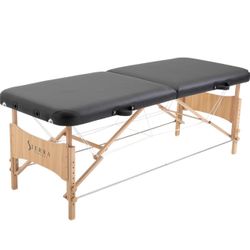 SierraComfort Basic Portable Massage Table, Black