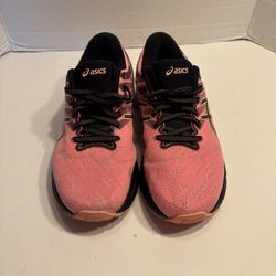 Asics GEL Womens Size 8 Black Orange Running Shoes Gel-JADITE Sneaker 1012B233