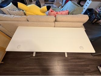 63” WHITE STANDING DESK