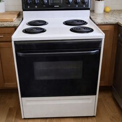 Frigidaire Black & White Coil Electric Stove