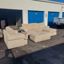Off White Sectional Couch 
